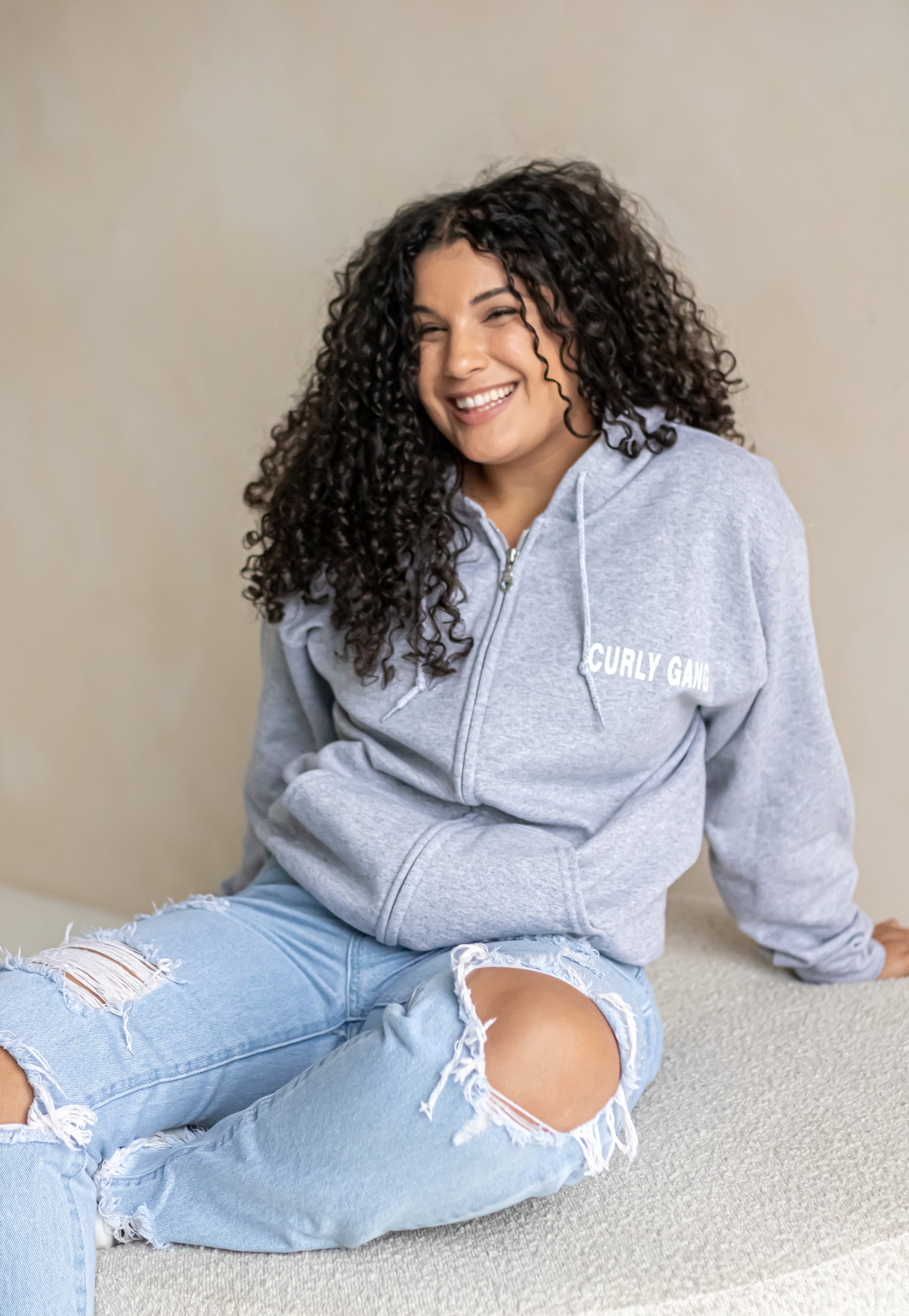 Curly Gang Zip Up Hoodies