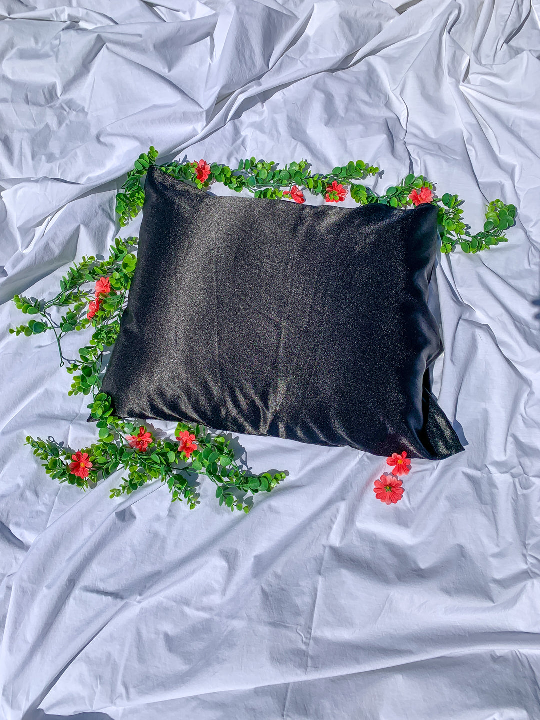 black satin pillowcase 